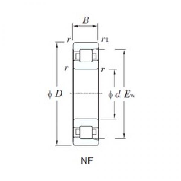 KOYO NF208 cylindrical roller bearings #3 image