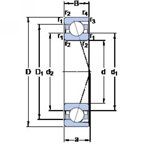 SKF 71815 ACD/P4 angular contact ball bearings #3 image